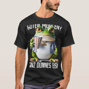 Camiseta Sayings Guten Morgen Ganz thin Eis Coffee Sdizendo