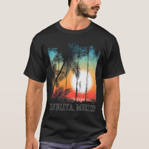 Camiseta Sayulita Mexico Beach Palms Vacdown Sundown Surf