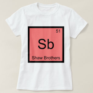Camiseta Sb - Shaw Brothers Símbolo de Elemento Químico Tee
