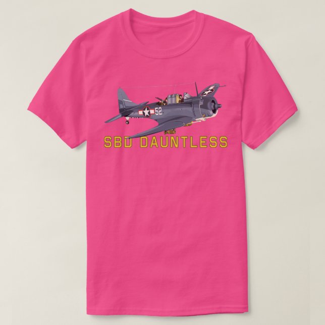 Camiseta SBD Dauntless World II American Dive Bomber Plane  (Frente do Design)