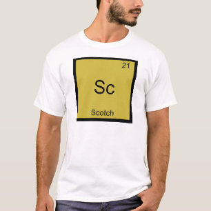 Camiseta Sc - Scotch Funny Chemistry Elelement Symbol T-Shi
