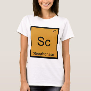 Camiseta Sc - Símbolo engraçado do elemento da química d