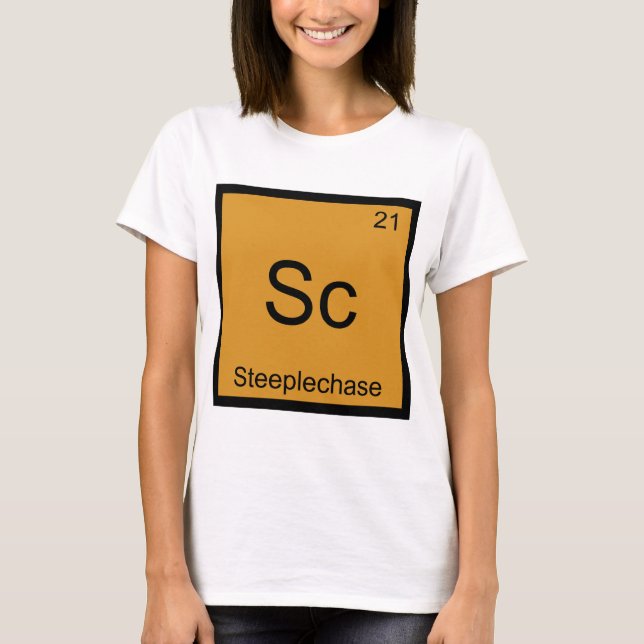 Camiseta Sc - Símbolo engraçado do elemento da química da (Frente)
