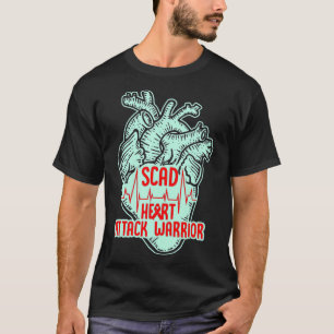 Camiseta SCAD Heart Attack Survivor Pride Warrior Awareness