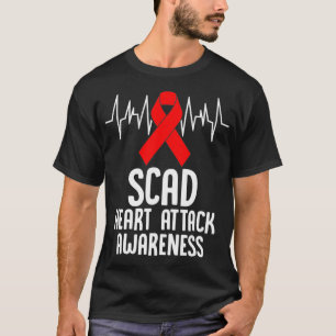 Camiseta SCAD Heart Attack Survivor Survive Warrior Awarene