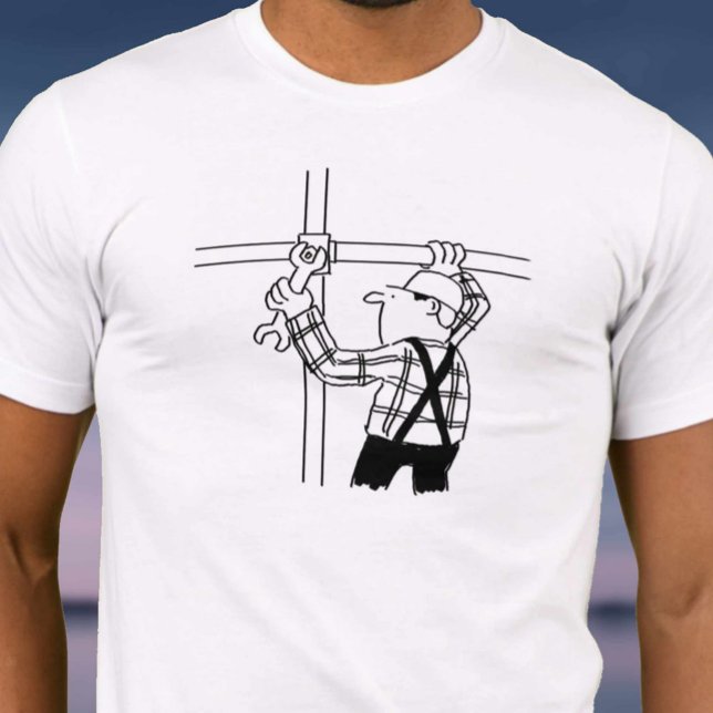 Camiseta Scaffolder Erecting Scaffolding (Criador carregado)