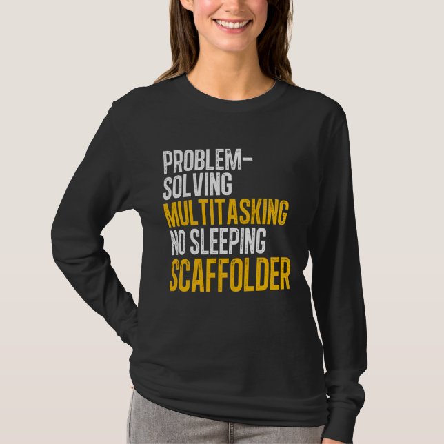 Camiseta Scaffolder Resolvendo ScafddowBuilder Scaffolding (Frente)