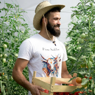 Camiseta Scandi Farmhouse Cattle, costume