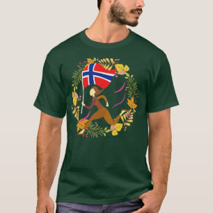 Camiseta Scandinavia Pride Norueguesa Bandeira da Noruega