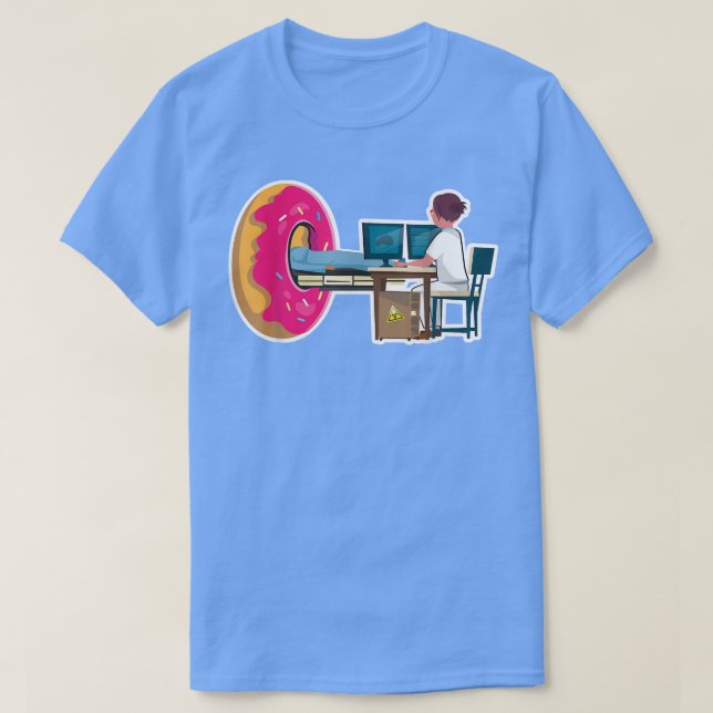 Camiseta Scanner MRI de rosquinha para técnico em radiologi (Frente do Design)