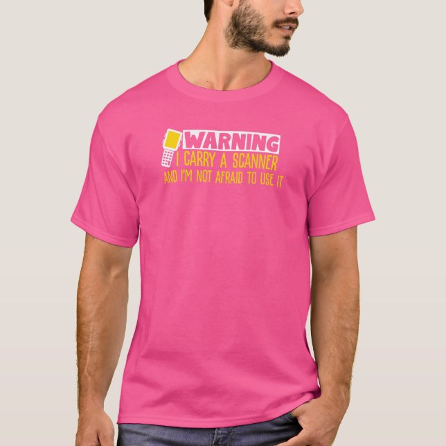 Camiseta Scanner Postman Para O Trabalhador Postal (Frente)