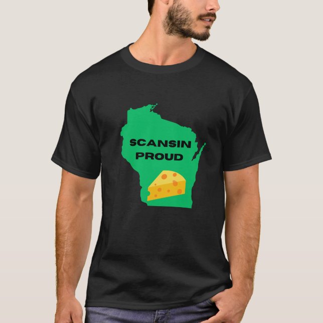 Camiseta Scansin (Wisconsin) Orgulhoso! (Frente)