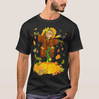 Camiseta Scarecrow Autumn Hello Fall Pumpkin Halloween