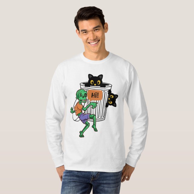 Camiseta Scaredy Cat Halloween (Frente Completa)