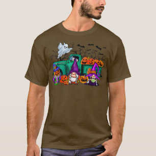 Camiseta Scareen Halloween Gnomos Farmer Witch Pumpkin
