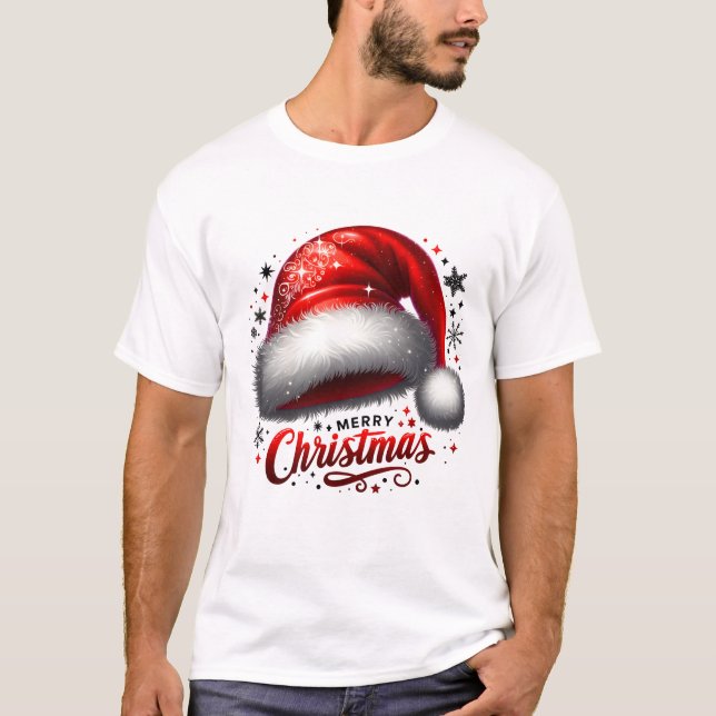 Camiseta Scarlet Santa Hat Glow (Frente)