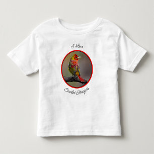 Camiseta Scarlet Tanager Molting - Fotografia original