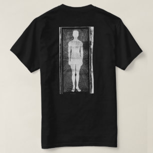 Camiseta Scary Art, Abstract Surrealist Man Silhouette