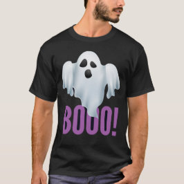 Camiseta Scary Ghost with 'BOOO!' Text
