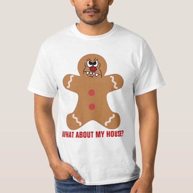 Camiseta Scary Gingerbird Man Cookie (Frente)