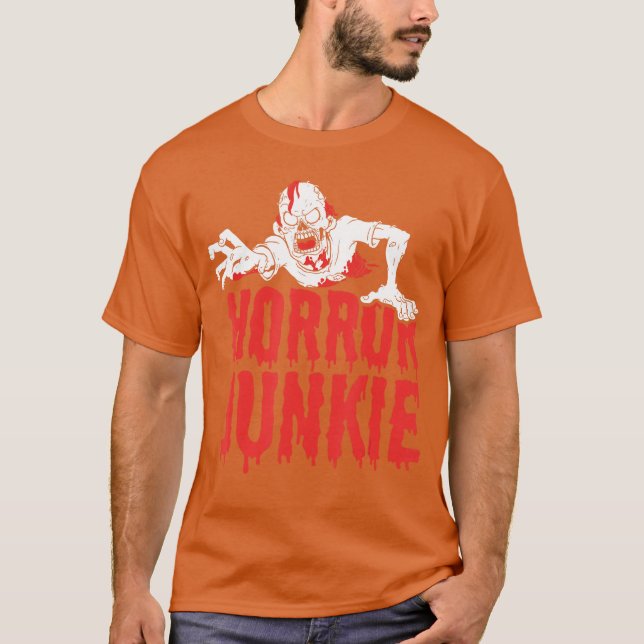 Camiseta Scary Horror Movie Horror Junkie retro (Frente)