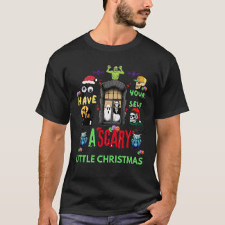 Camiseta Scary Little Christmas Horror Holiday Design 