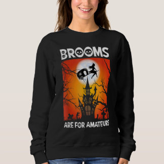 Camiseta Scary Spooky Halloween Haunted Castle Night Broom