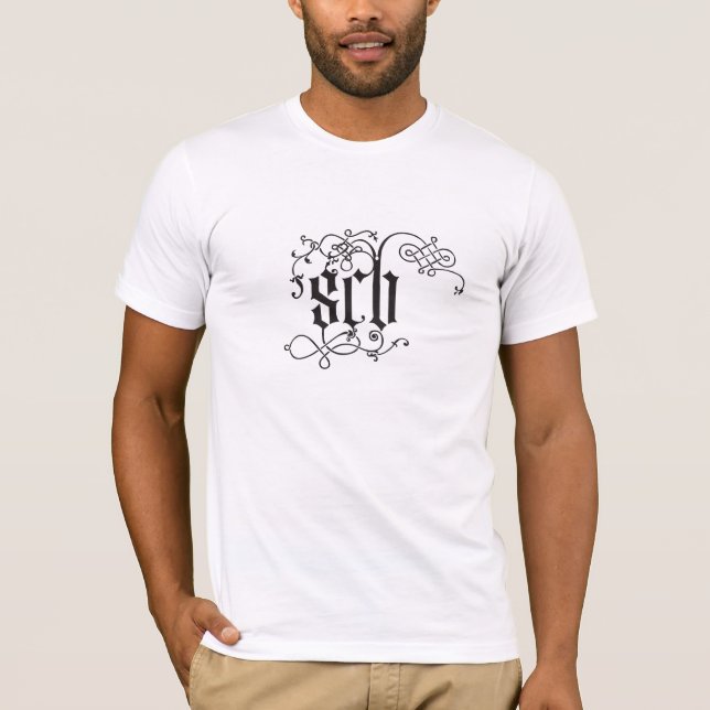Camiseta scb - Capa longa completa das senhoras Twofer (Frente)