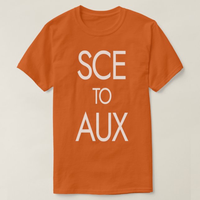 CAMISETA SCE TO AUX  (Frente do Design)
