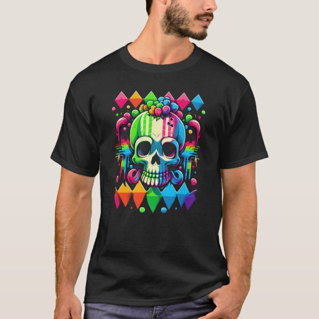 Camiseta Scenecore Aesthetic Scene Kid Skull Goth Still Emo (Frente)