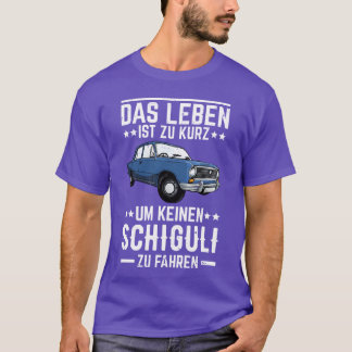 Camiseta Schiguli Lada Rússia carro frase engraçada menina