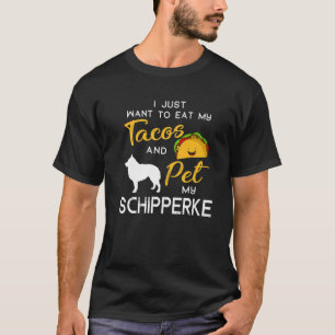 Camiseta Schipperke Dog Tacos Fogão Proprietário do Natal B
