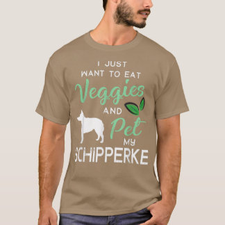 Camiseta Schipperke Funny Vegan Dog Proprietário do Lago Xm