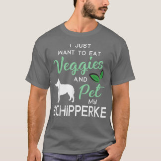 Camiseta Schipperke Funny Vegan Dog Proprietário do Lago Xm