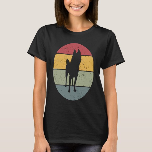 Camiseta Schipperke Vintage (Frente)
