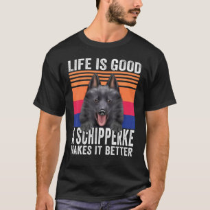 Camiseta Schipperkes Torna Sua Vida Boa Vintage