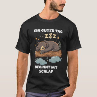 Camiseta Schlafshirt Bär Schlafanzug Bär lustig Spruch