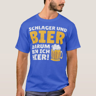 Camiseta Schlager und Bier um ich hifestival Música P