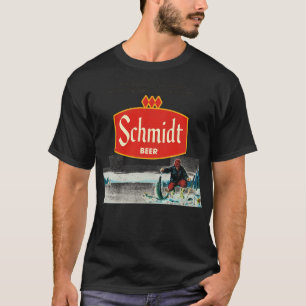 Camiseta Schmidt Beer Retro Defuncct Imagem Natural