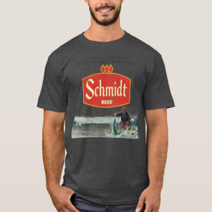 Camiseta Schmidt Beer Retro Defuncct Imagem Natural
