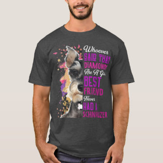 Camiseta Schnauzer Are A Girls Best Friend Dog Mothers Mama