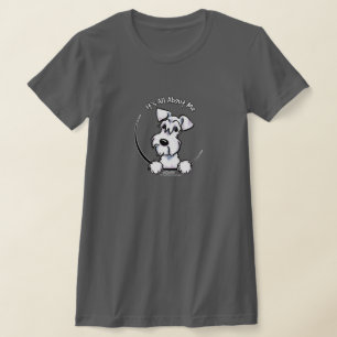Camiseta Schnauzer branco IAAM mini