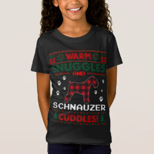 Camiseta Schnauzer Cachorro Natal Pajama Feia