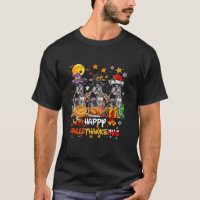Schnauzer cão Feliz Halloween Feliz C