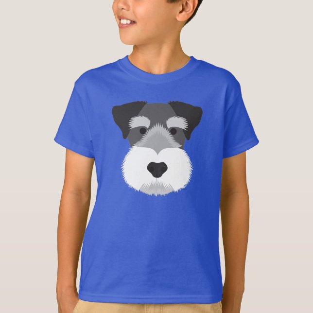 Camiseta Schnauzer diminuto (Frente)