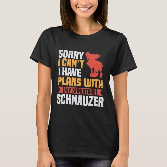 Camiseta Schnauzer Dog Lover (Frente)