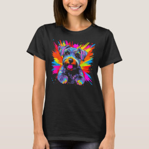 Camiseta Schnauzer Dog Pop Art