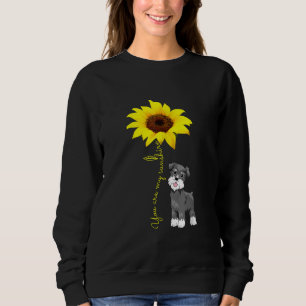 Camiseta Schnauzer É Minha Mãe De Sunshine Sunflower Schn