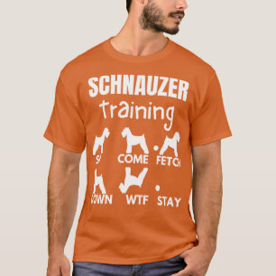 Camiseta Schnauzer Formação em Truques de Cachorro Schnauze