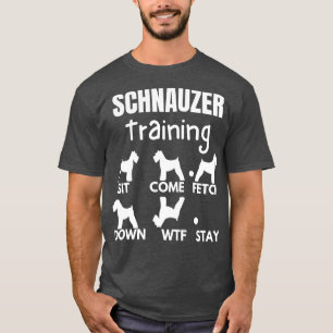 Camiseta Schnauzer Formação em Truques de Cachorro Schnauze